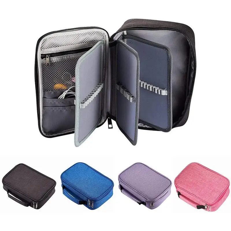 1piece Waterproof Pencil Case 72 Color Large Capacity Sketch Pencil Bag Multi-function Zipper Pencil Bag Student Art Supplies