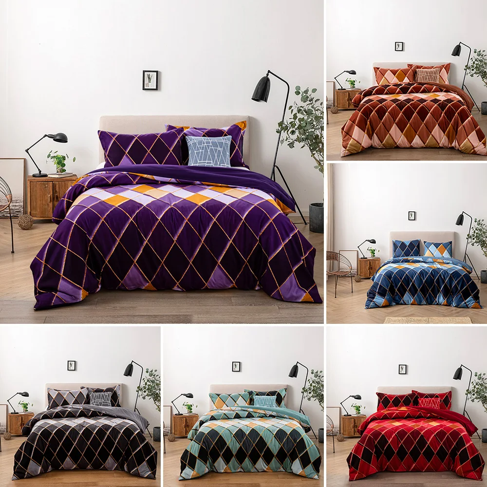 

6 Colors Phnom Penh Pattern Bedding Set 2/3Pcs Comforter Cover with Pillowcase US/AU/UK 11 Size(no Filling)