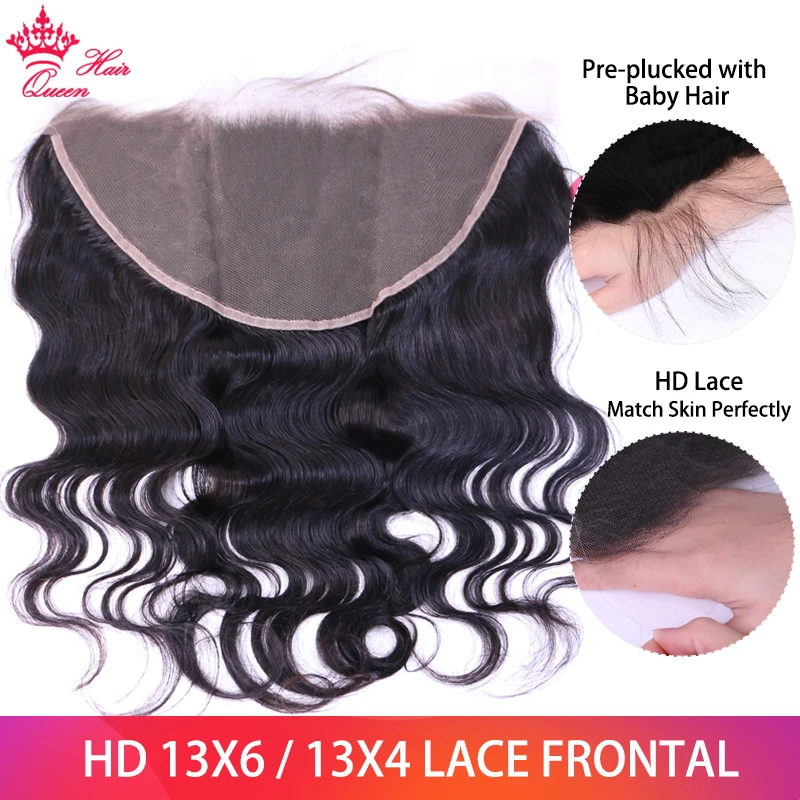Invisible HD 13x6 13x4 Lace Frontal Brazilian Virgin Hair Body Wave 100% Human Hair HD Undetectable Lace Closure Queen Hair