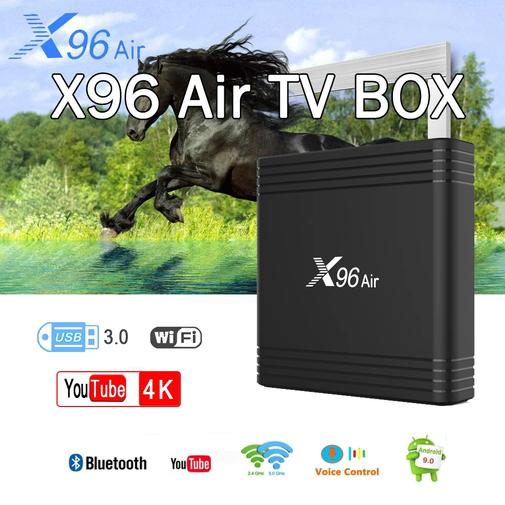 

X96 Air Smart TV Box Android 9.0 Amlogic S905X3 4GB 32GB 64GB Android Tv Box X96Air 1080P 4K 60fps Media Player Set Top Box