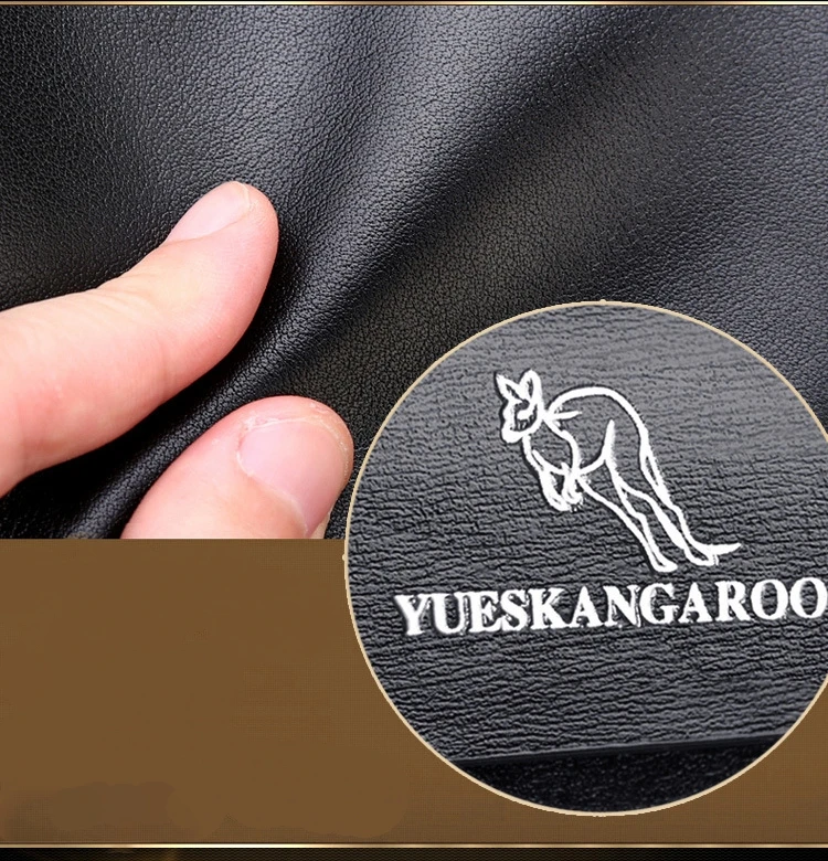 YUESKANGAROO, мужской клатч, модный кожаный Длинный кошелек, двойная молния, деловой кошелек, черный, коричневый, мужской, Повседневный, удобный, сумки