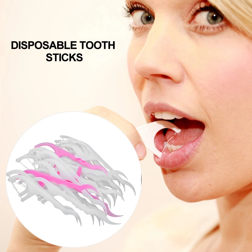 3 Bag 2In1 Dental Floss Toothpick Disposable Tooth Sticks Clean Teeth Between Teeth Tooth Cleaner Oral Care Professional Tools