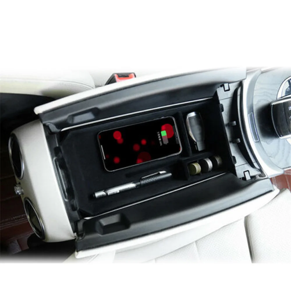 Arm центр автомобильное зарядное устройство коробка лайнер для Benz c-класс W205 C200 C300 GLC интерьер