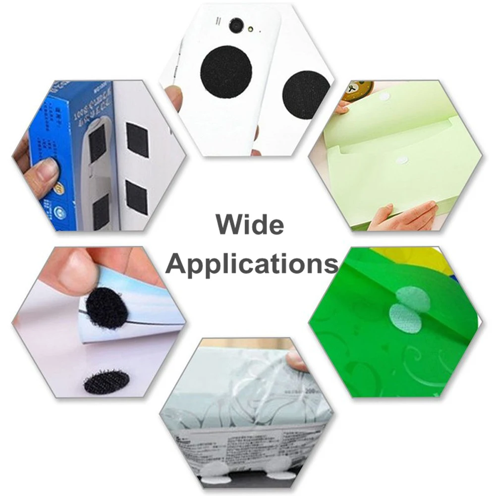 Самоклеящиеся Застежки липучки в горошек 50/500/1000 пар 10/15/20 дисков|Клейкая