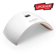 SUNUV SUN9x plus УФ-светодиодный Сушилка для ногтей 36 Вт Светодиодный светильник для отверждения ногтей Гель-лак с ЖК-дисплеем кнопкой таймера и датчиком маникюра авто инструменты