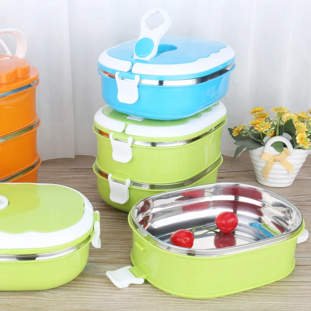 Portable Stainless Steel Thermos Children  Stainless Steel Thermos  Lunchbox - Lunch Box - Aliexpress