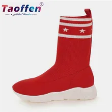 Taoffen/Женская прогулочная обувь; женские модные зимние кроссовки на плоской подошве; повседневная обувь для отдыха; размер 34-39