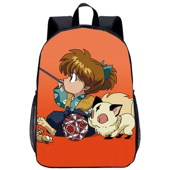 

Backpacks For Boys Girls Cartoon Anime Inuyasha 3D Printing Bookbag School Bag Laptop Travel Backbag Satchel Mochila Escolar