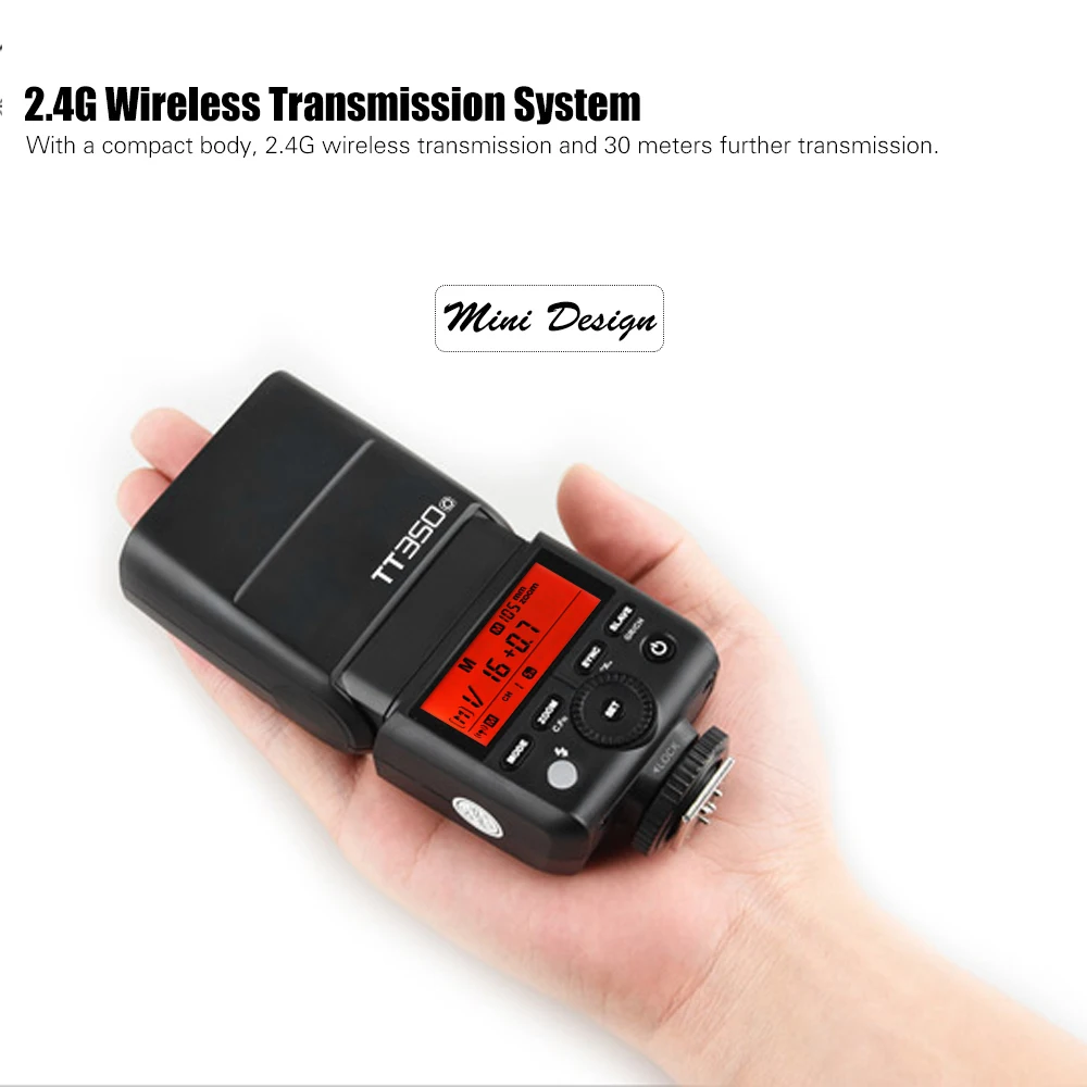 Godox Thinklite TT350O Mini TTL вспышка для камеры 2,4G Беспроводная Master Slave speed lite 1/8000s Высокоскоростная синхронизация для Olympus