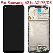 Écran tactile LCD avec châssis, SM-A217F pouces, pour Samsung Galaxy A21s A217F/DS, 6.5 A217M/DS, SM-A217M, Original=