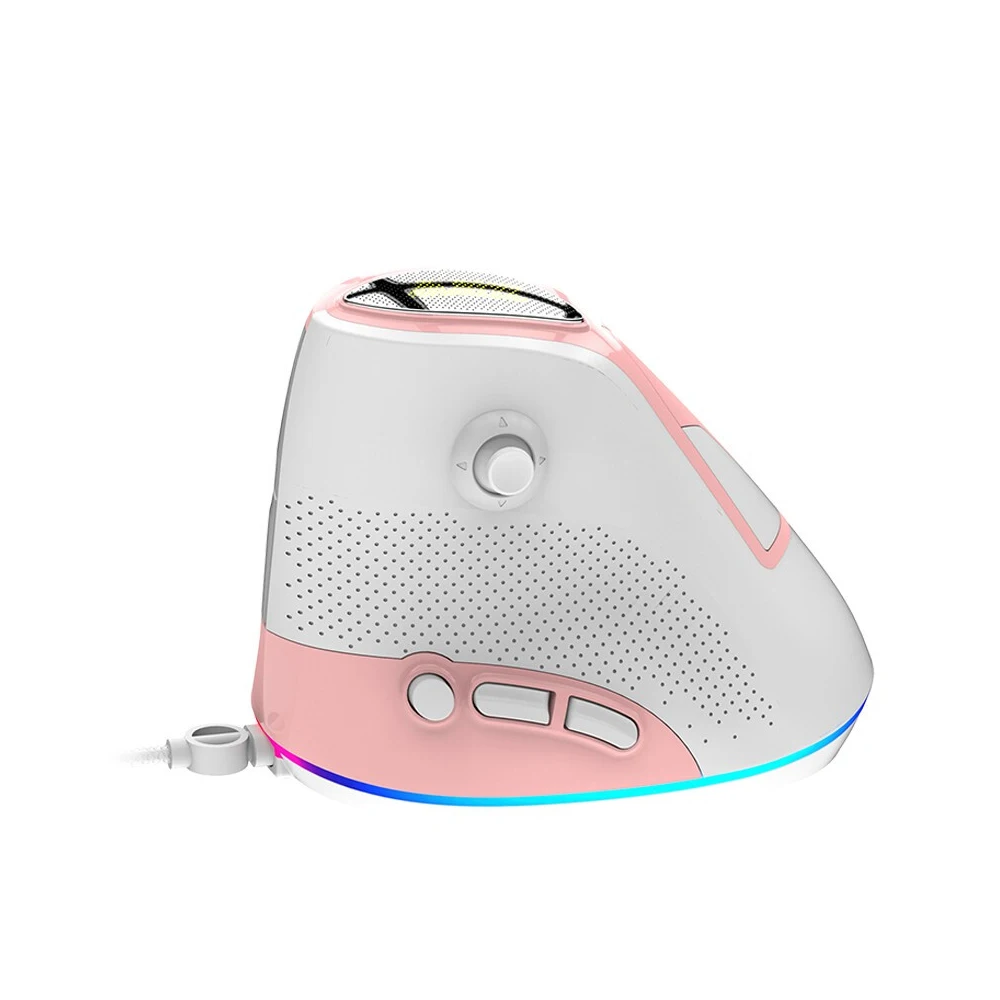 Ajazz AJ307 Вертикальная мышь 4800 dpi регулируемая, USB, проводная 7 клавиш Esport игровая мышь с RGB подсветкой эргономичная и боковая конструкция