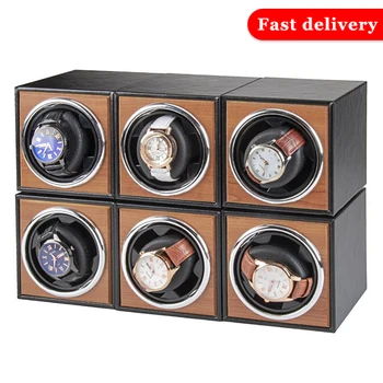 Devanadera de reloj para relojes automáticos caja de accesorios de reloj de madera individual Almacenamiento de relojes de lujo