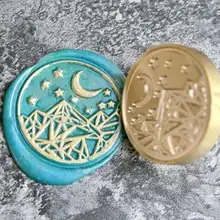 Луна воск печать штамп Свадебные наклейки для конвертов звезды горная герметизация воск штамп индивидуальный восковой штамп плавильная печь плита коробка набор
