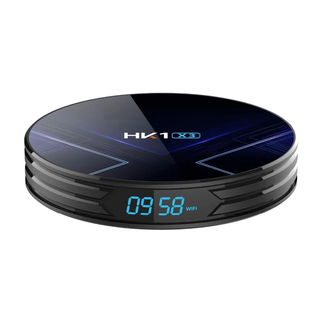 Android 9,0 ТВ приставка HK1 X3 Amlogic S905X3 Смарт ТВ приставка Android 4K 8K 4GB 128GB H.265 BT4.0 телеприставка медиаплеер двойной Wifi Youtube