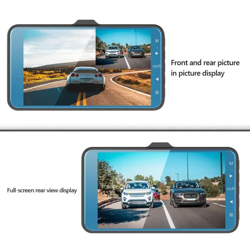 Anytek A60 4 дюйма ADAS Dash Cam DVR Автоматическая Автомобильная камера рекордер зеркало HD 1080P Dashcam LDWS Starlight ночное видение привод рекордер