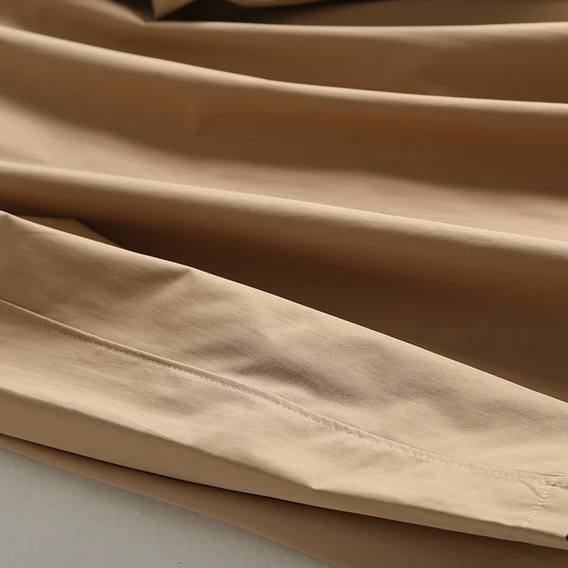 Ozhouzhan Autumn& Winter New Style Fashion Solid Color Trench Coat Sy2173