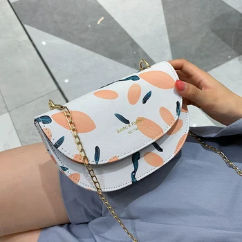 

PU Leather Chain Crossbody Bags For Women 2020 Fashion Small Shoulder Bag Female Handbag And Purses Saddle Bag Travel coin purse