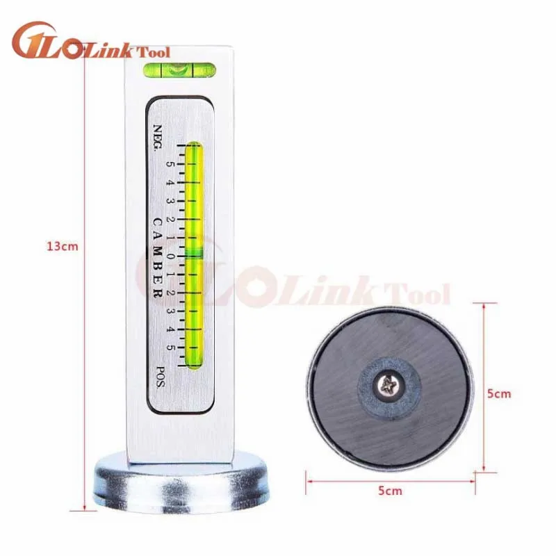 Регулируемый магнитный уровень выравнивания колеса Магнитный уровень датчик развала Регулировка магнитный инструмент позиционирования
