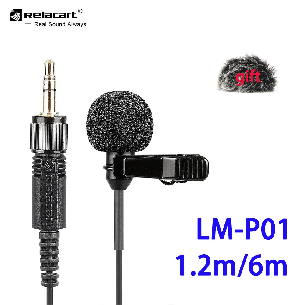 Relacart LM-P01 Label петличный микрофон 6 м 1 2 для iPhone Android мобильных телефонов планшетов