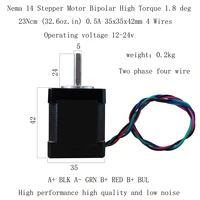 NEMA14 35BYGH42 Stepper Motor 23Ncm High Torque 4-Wire Bipolar