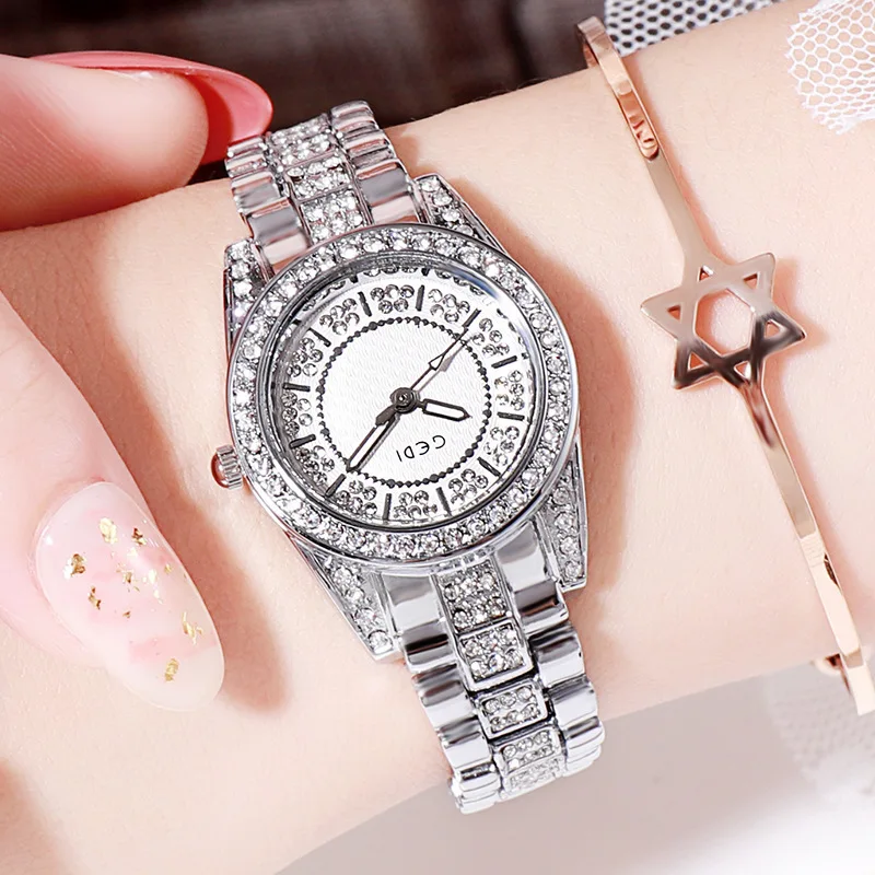 

Electricity Supplier Douyin Diamond Set Ladies' Watch Student Waterproof Steel Belt Women's Watch