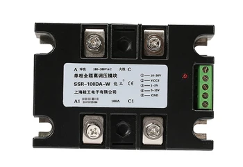 

SSR 80A fully isolated phase-shift voltage regulation module SCR power controller dimming temperature and power regulation