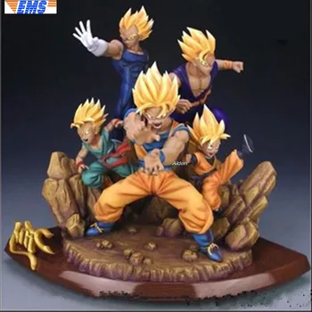 

12" Dragon Ball Z Statue Super Saiyan Bust Son Goku Vegeta Son Gohan Full-Length Portrait GK Action Model Toy BOX 30CM Z2586