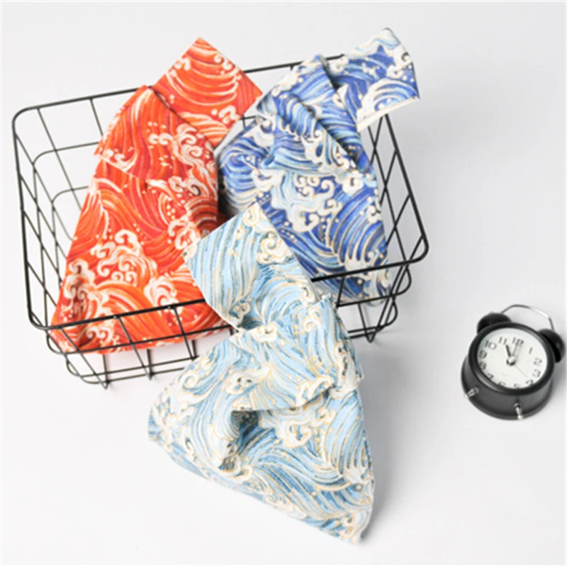 

Сумка на запястье Ukiyoe в японском стиле, винтажная холщовая миниатюрная дамская сумочка-кимоно с волнистым принтом, хаори, аксессуары для отдыха