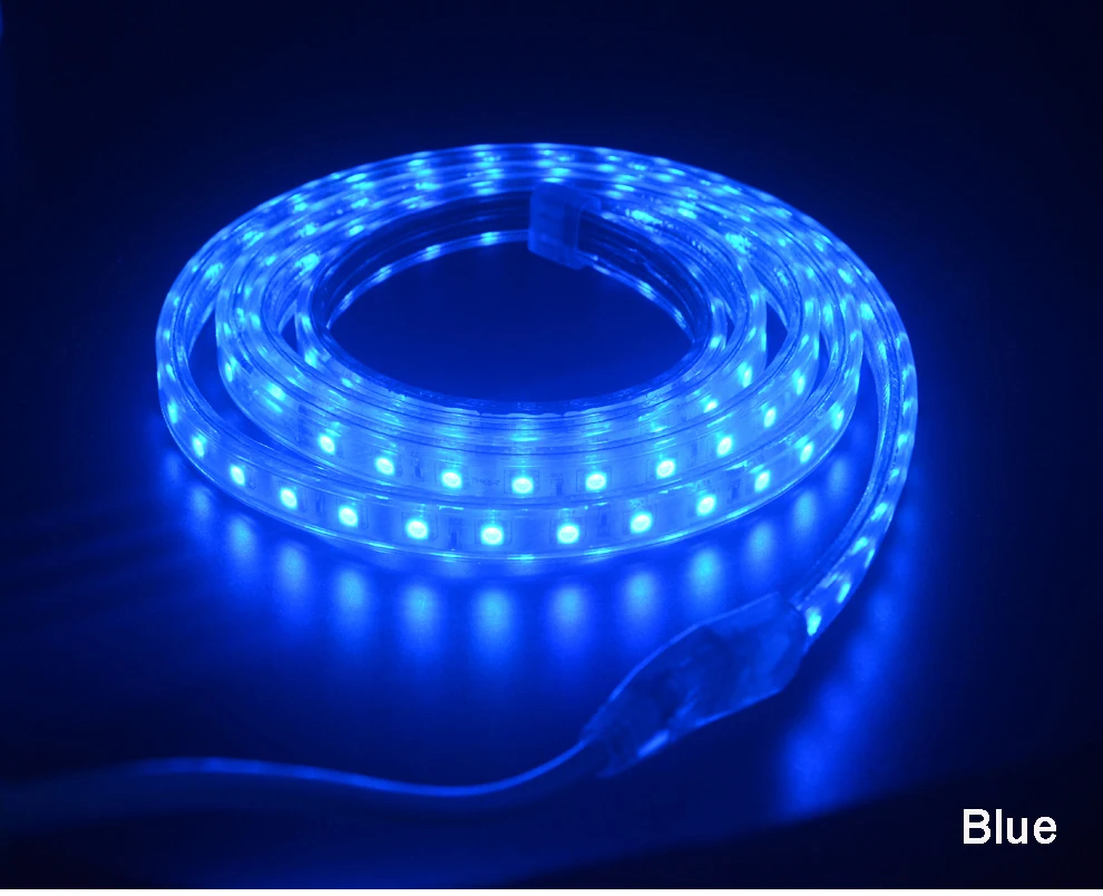 RGB светодиодный светильник 220 в 240 В IP67 Водонепроницаемый 60 светодиодный/м SMD 5050 ленточный светодиодный светильник e с контроллером