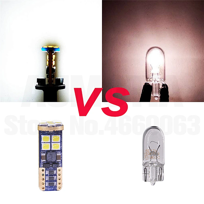 500x T10 светодиодный 194 W5W 12 Светодиодный 501 Высокое качество 2835 SMD авто отложным воротником сбоку номерной знак светильник лампа габаритного огня с can-bus