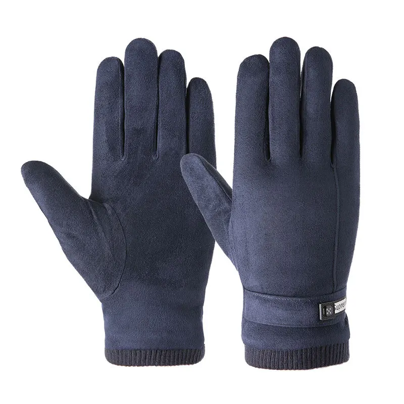 

New Arrive Men's Gloves Warm Autumn Winter Plus Velvet Padded Touch Screen Warm Cycling Gloves for Male Gloves