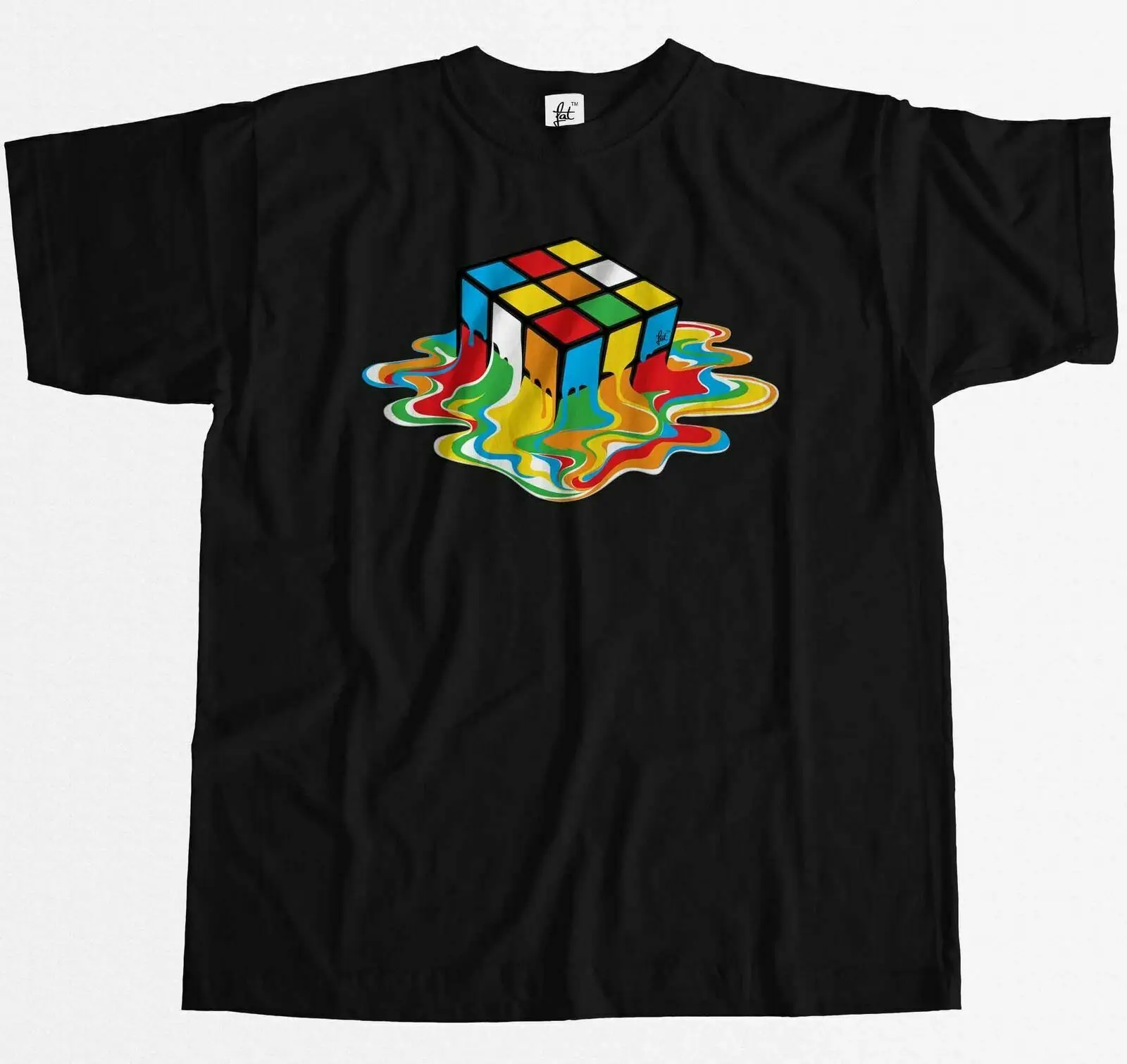 

Melting Rubix Cube Sheldon Inspired By The Theory Mens T-Shirt