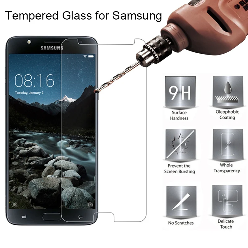 Защитный экран для Samsung J7 2016 J710 J510 J3 J5 пленка телефона HD закаленное стекло Galaxy A5 A7 A3
