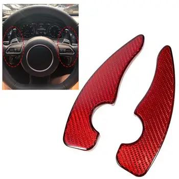 

car accessories interior BPR-Red Carbon Fiber Steering Wheel Shifter Shifting Paddle Fit for GT86 2017 Subaru BRZ oto aksesuar