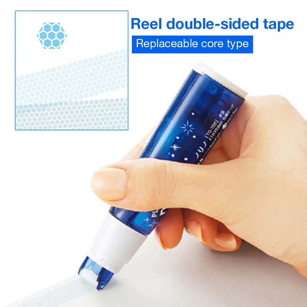 

Affordable Adhesive Tape Dispenser Double Sided Tape Holder Dispensing Plastic Stationery Reel Dot Glue School Students Supplies