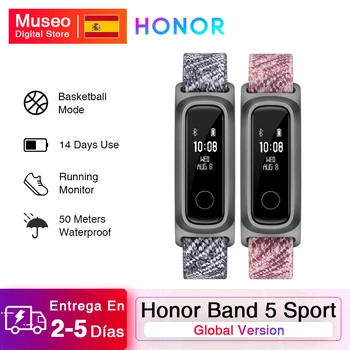

Global Version Honor Band 5 Sport Basketball Huawei Smart Band Running Posture Monitor 2 Wearing Mode Water-Resistant 50 Meter