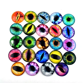 20pcs 6/8/10/12/14/15/16/18mm Glass Dolls Eyes DIY Crafts Eyeballs Toys for Children Dinosaur Animal Eyes Time Gem Accessories 1