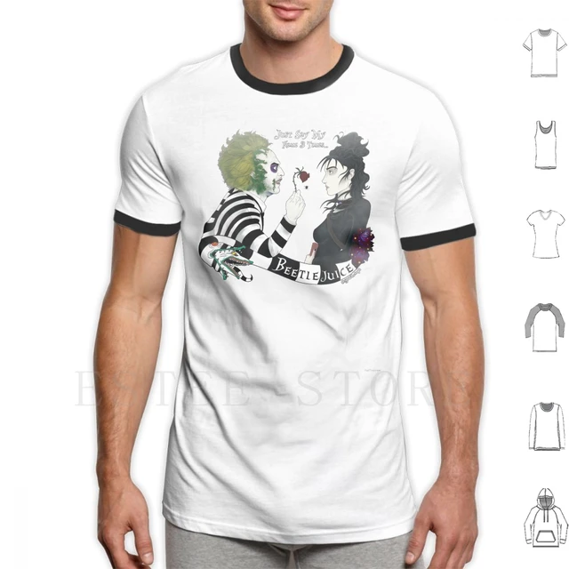 Beetlejuice And Lydia Deetz Shirt Diy Big Size 100% Beetlejuice Beetlejuice Lydia Deetz Strange And Unusual - AliExpress