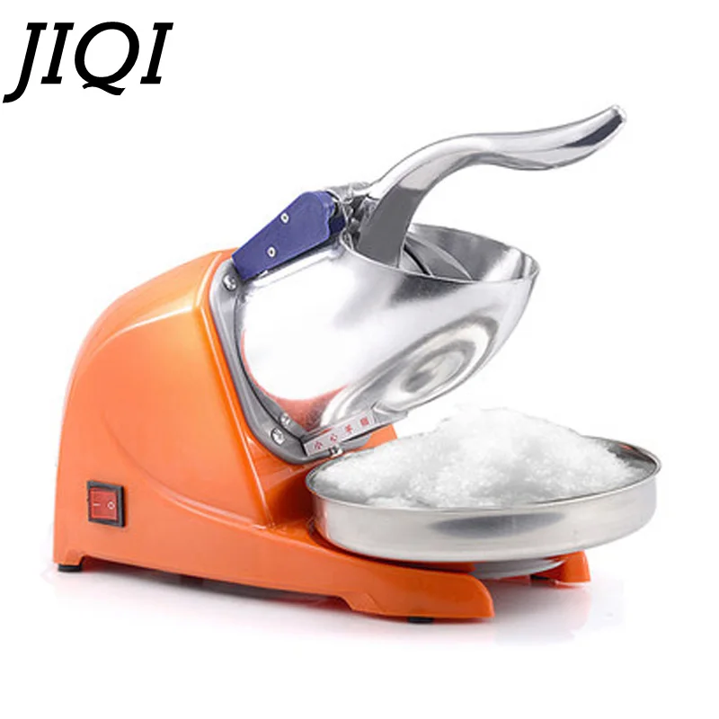 Jiqi Household Electric Ice Crusher Automatic Ice Shaver Machine Smoothie Maker 110/220v Grinder
