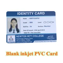 5 шт./лот Пластиковые ПВХ ID карты для струйной печати визитная карточка CR80* 30Mil с одной стороны