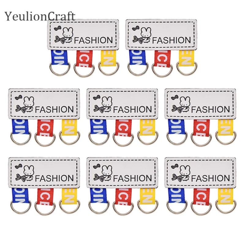 YeulionCraft 8/16 шт. кролик ручной работы кожаная одежда лейблы ярлыки для одежды Diy Швейные материалы