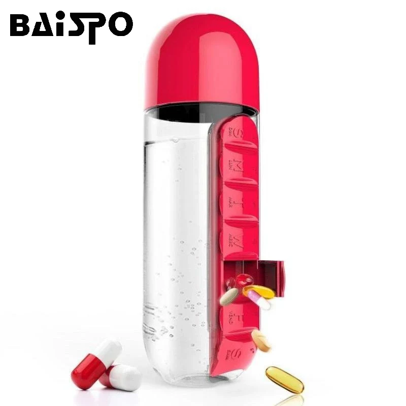 Бутылка для воды BAISPO 600 мл Спортивная комбинированная ежедневная коробка
