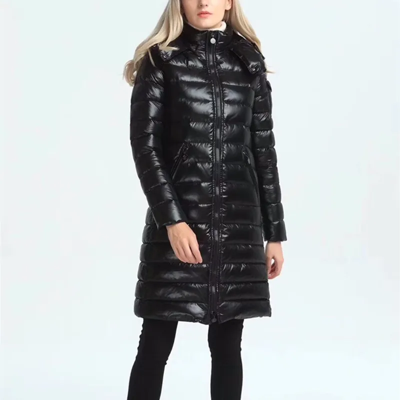 

Long Short Women Warm Designer Luxury Brand Down Jacket Coats Women With Hood Down Parka Hooded Winter Long Short Coat