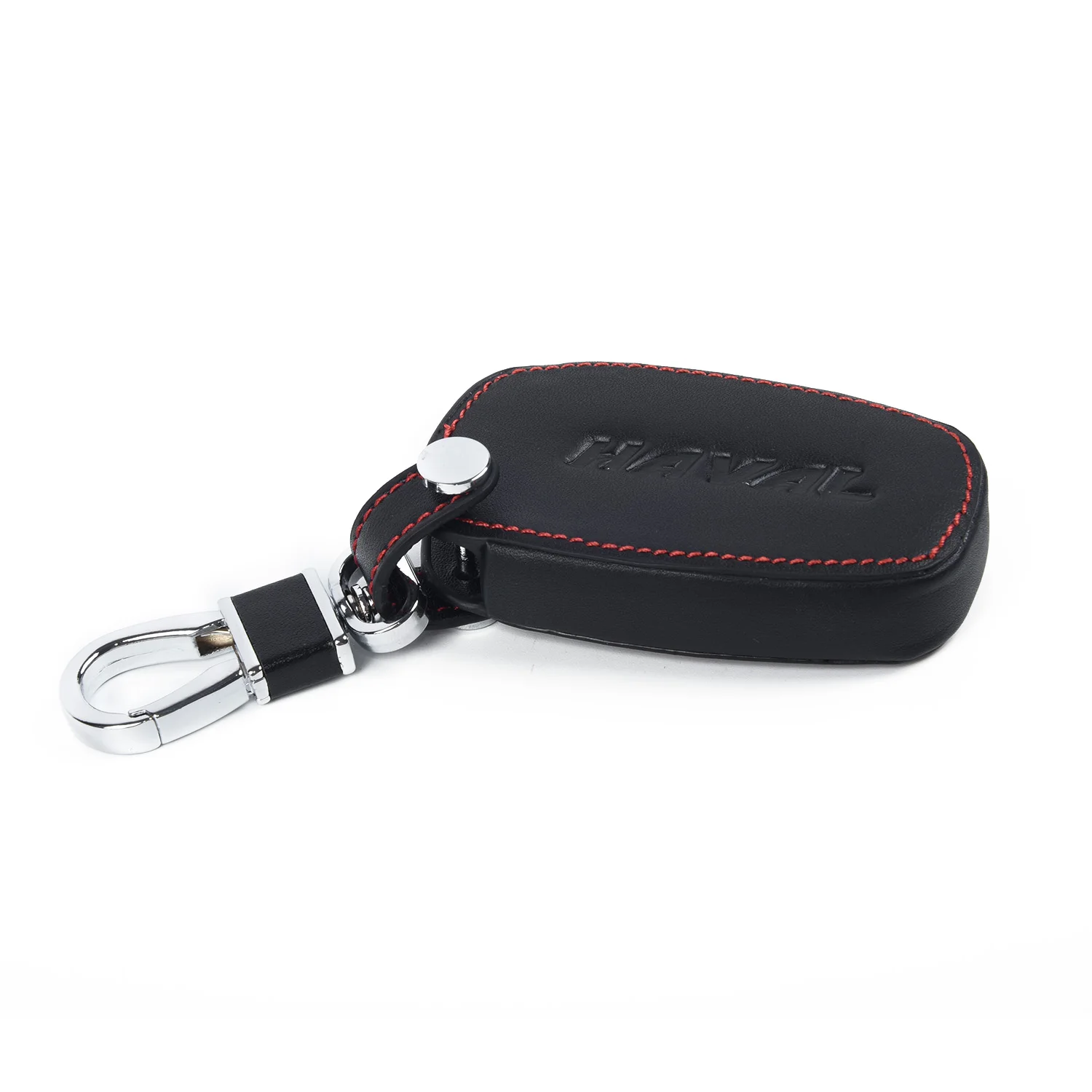 

For Great Wall Haval H6 2015 C50 Leather Key Cover Car Smart Key Case Fob Black