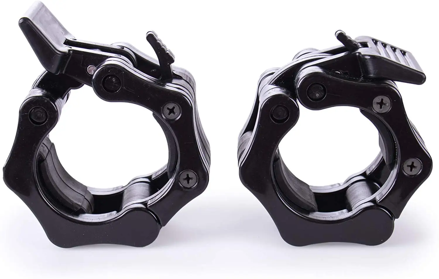 

Barbell Clamp 2-pack Plastic Clip Barbell Collars with Locking Clamp Mechanism | Barbell Clips Fit 2" Olympic