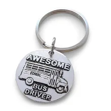 Приграничные аксессуары удивительный автобус водитель школьный автобус водитель подарок брелок
