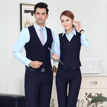 Men And Women Celebrity Style Slim Fit Business Suit Waistcoat Business Formal Wear Faux Jade Raw Material Office Waistcoat