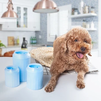 

Dog Paw Cleaner Cup Portable Pet Soft Silicone Foot Washing Tool Foot Cleansing Massage Artifact Quick foot wash