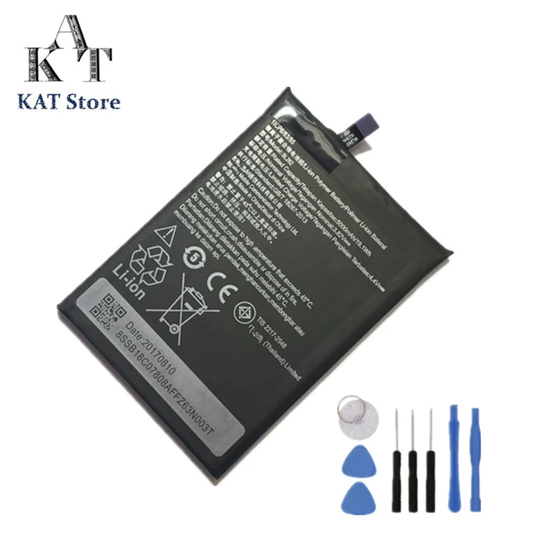 

KAT Mobile Phone Batteries For Lenovo Vibe P2 P2C72 P2A42 5000mAh Li-ion Battery BL262 Quality Guarantee +Tools
