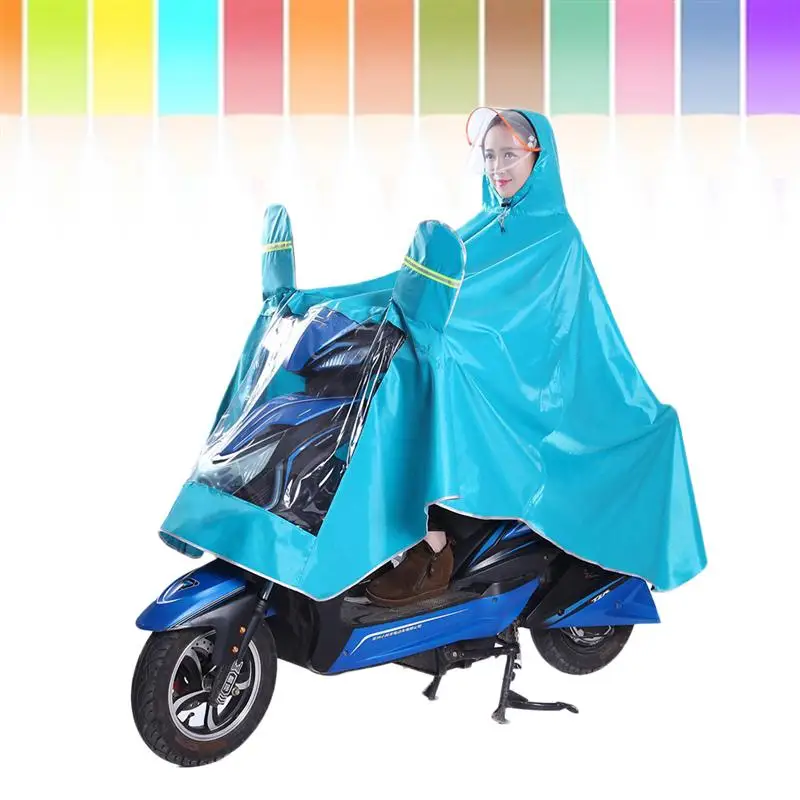 135x125x100cm Raincoat Durable Oxford Fabric Waterproof Thicken Raincape Raincoat Poncho for Motorcycle Electric Bike Bicycle